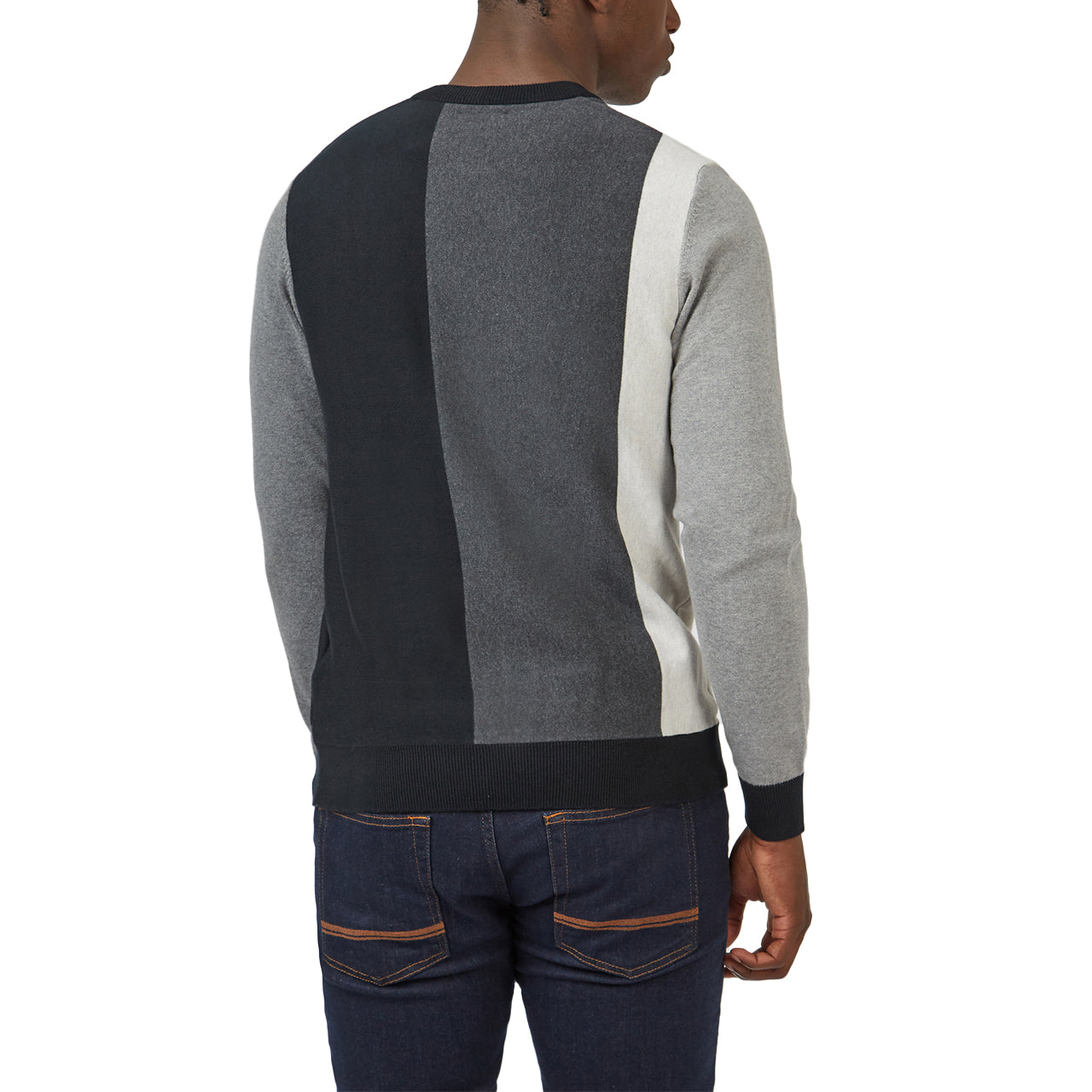 Vertical Stripe Crew Neck Jumper - Image 3