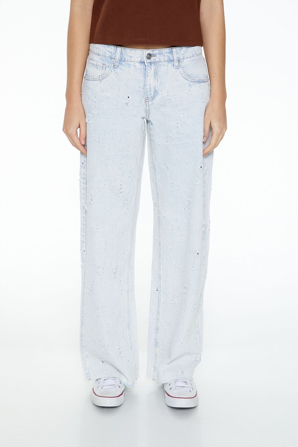 Low-Rise Baggy Wide-Leg Jeans - Image 2