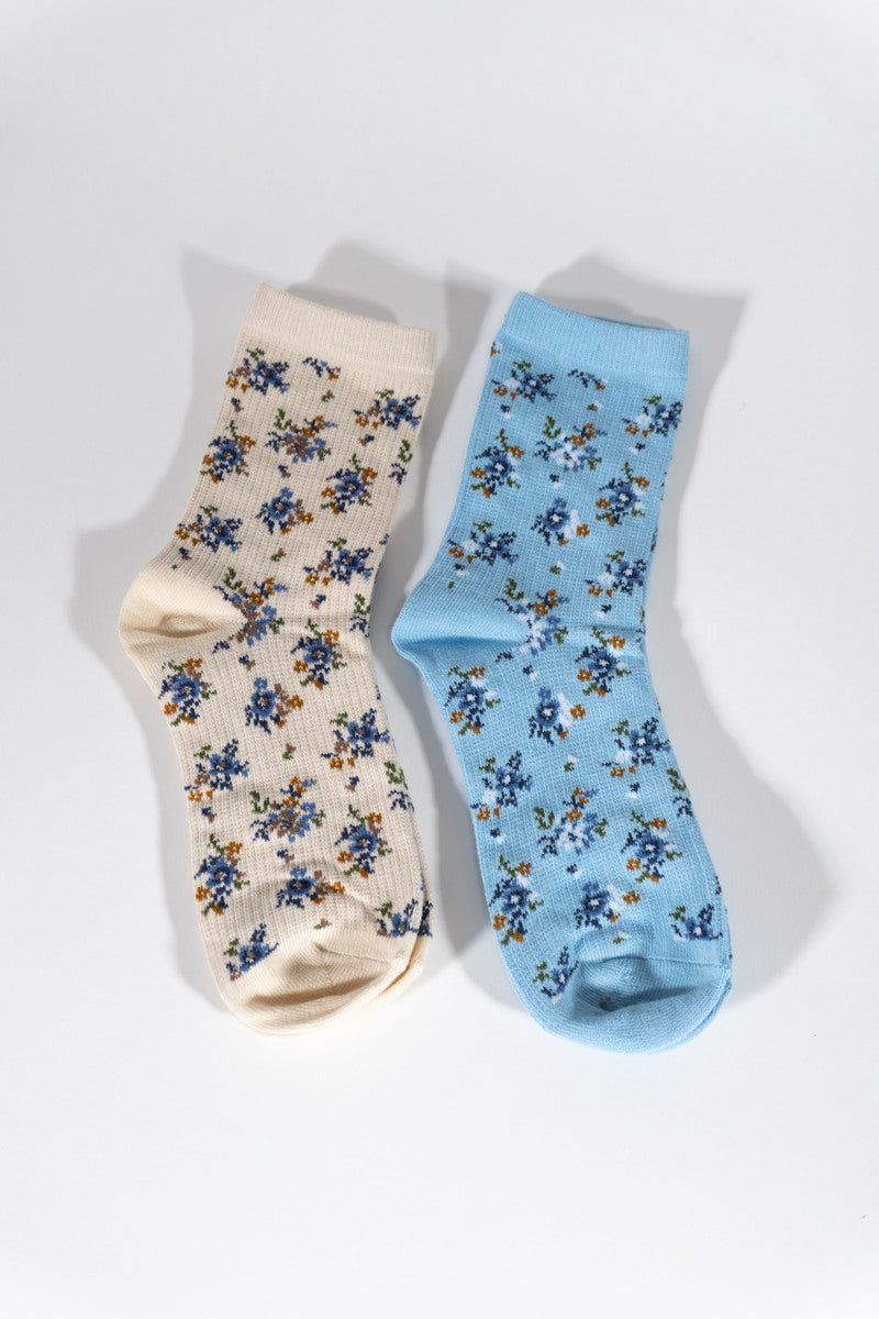 Floral Print Ankle Socks ??2 Pack