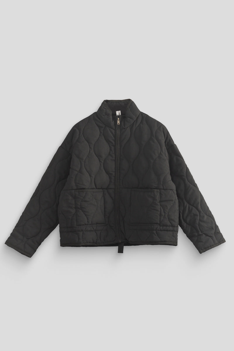 Quilted Drawstring-Hem Jacket - Image 9
