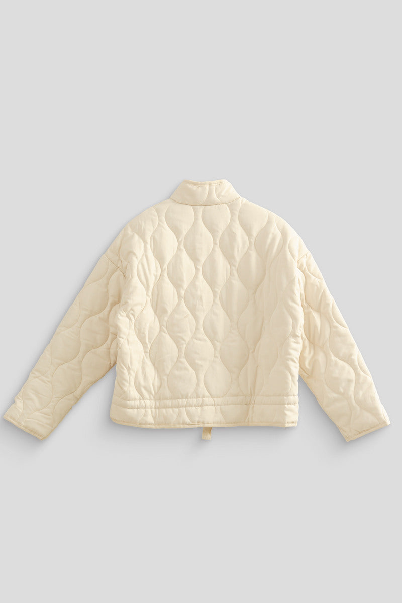Quilted Drawstring-Hem Jacket - Image 12