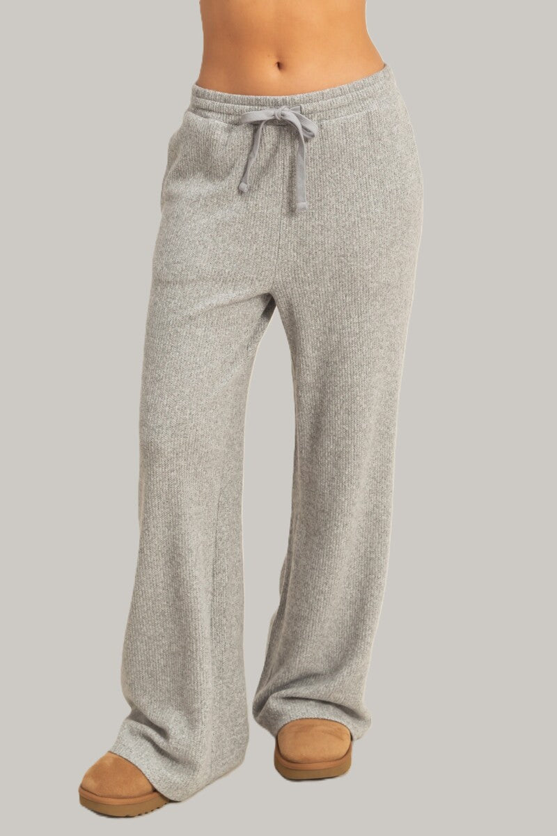 Waffle Knit Wide-Leg Pants - Image 5