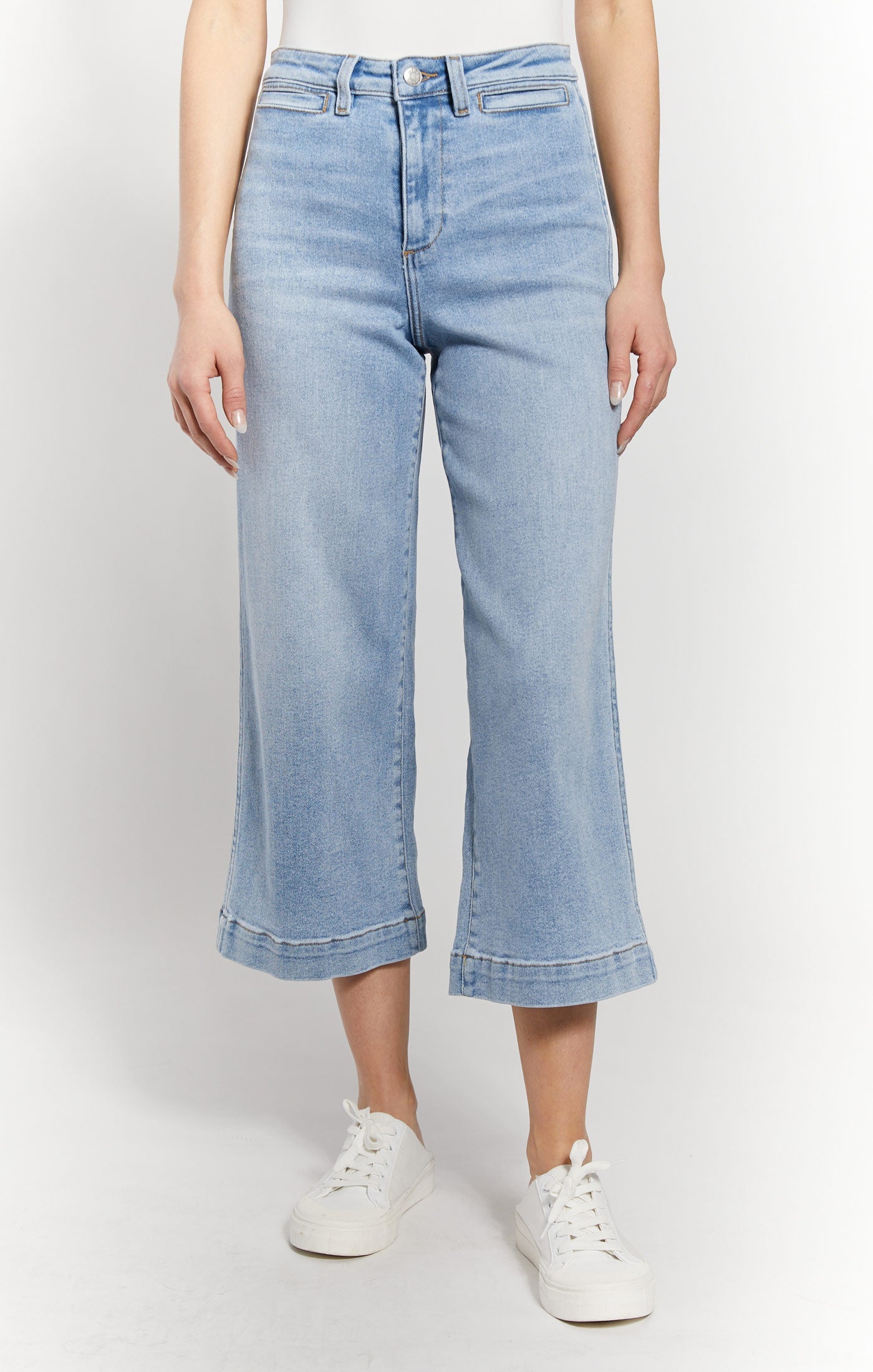 High Rise Wide Leg Crop Jeans - Image 3