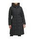 Box Quilt Down Zip Front Coat Black - Image 6