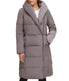 Asymmetrical Pillow Collar Down Coat Carbon - Image 4