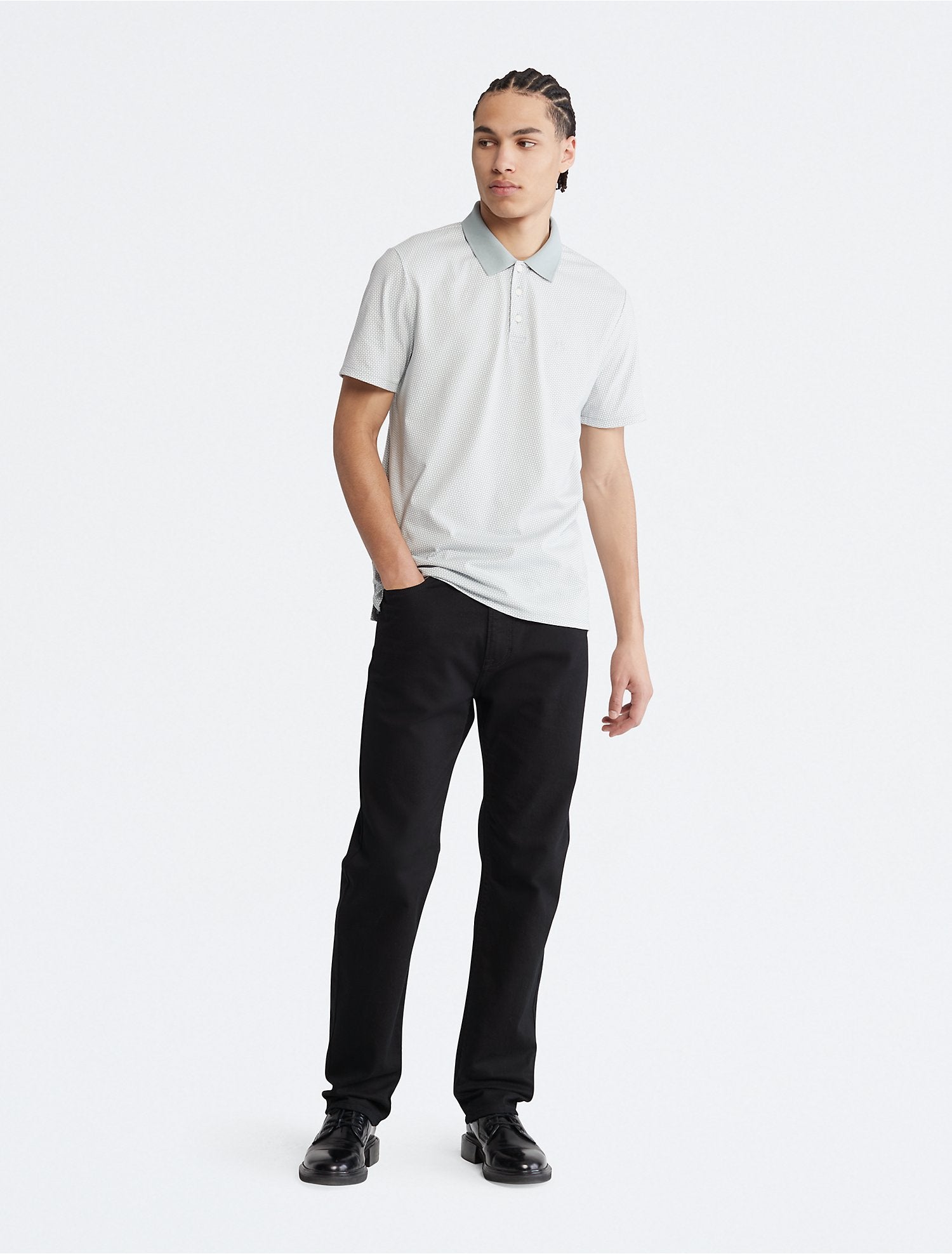 SS SMOOTH COTTON MINI GEO POLO - Image 3
