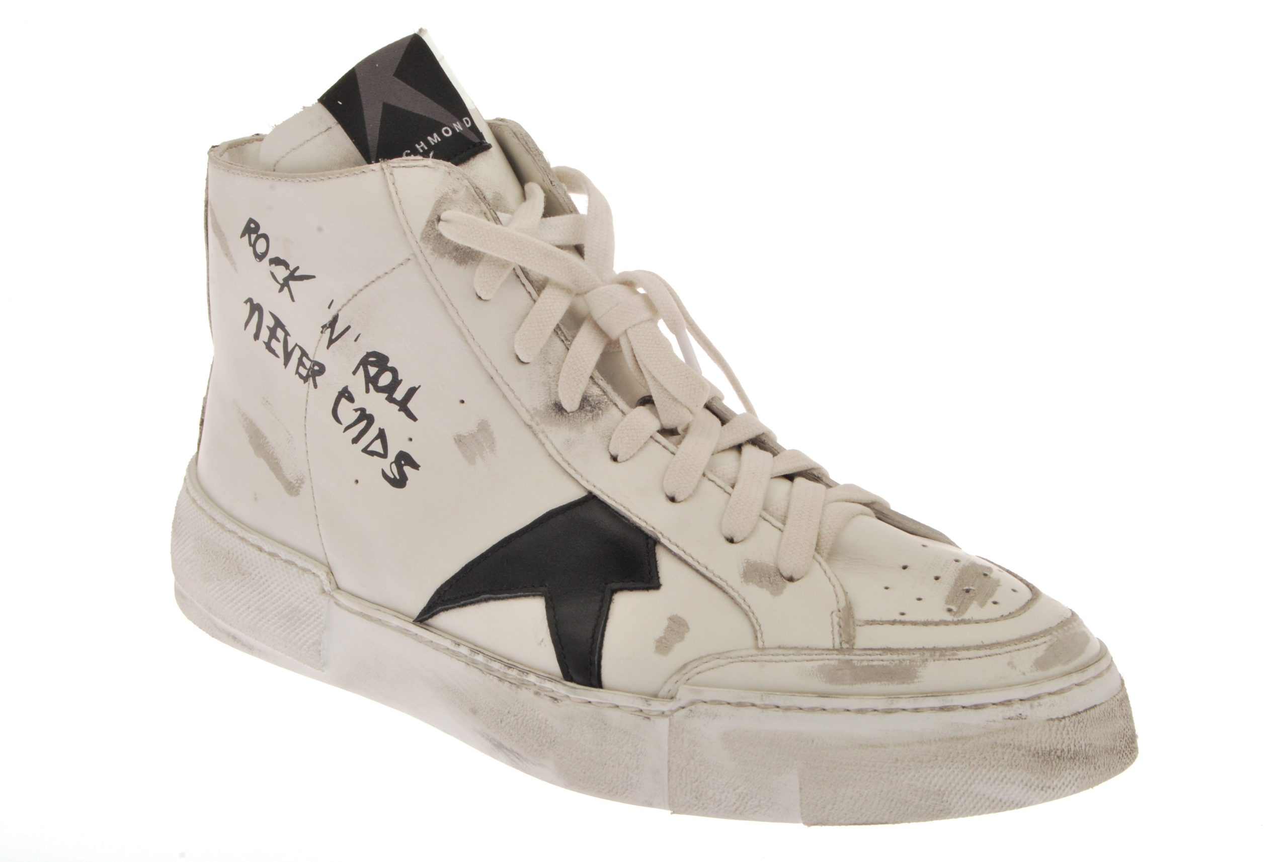 High Top Sneakers with Script Detail