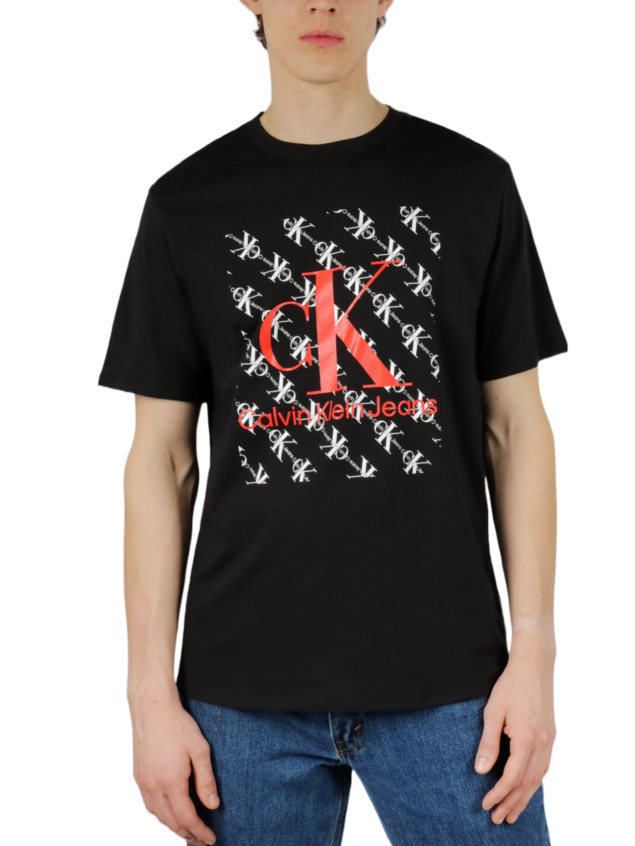 Short Sleeves Block Monogram Jean Tee - Image 6