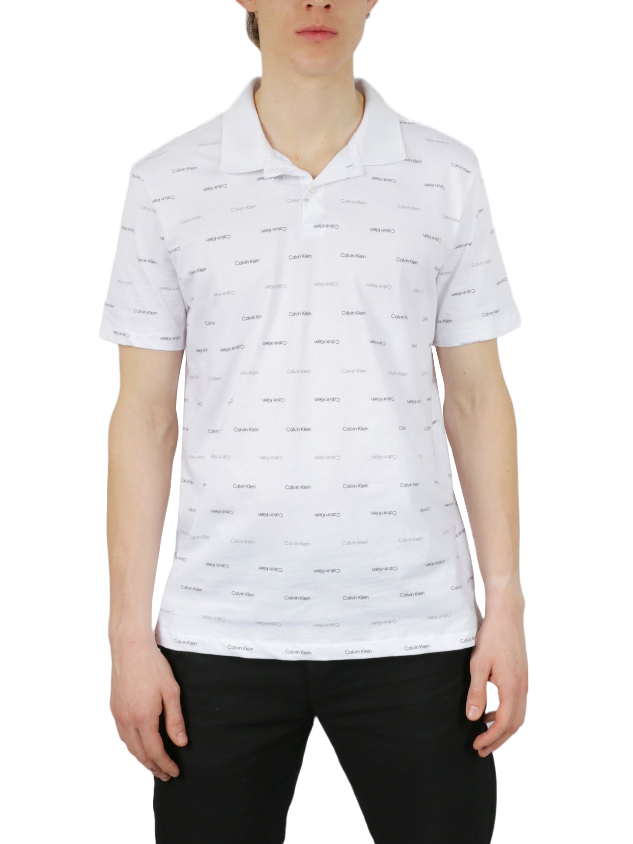 Short Sleeves Allover Print Polo - Image 4