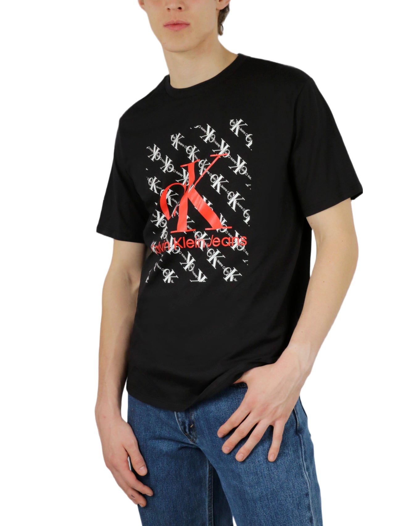 Short Sleeves Block Monogram Jean Tee - Image 4