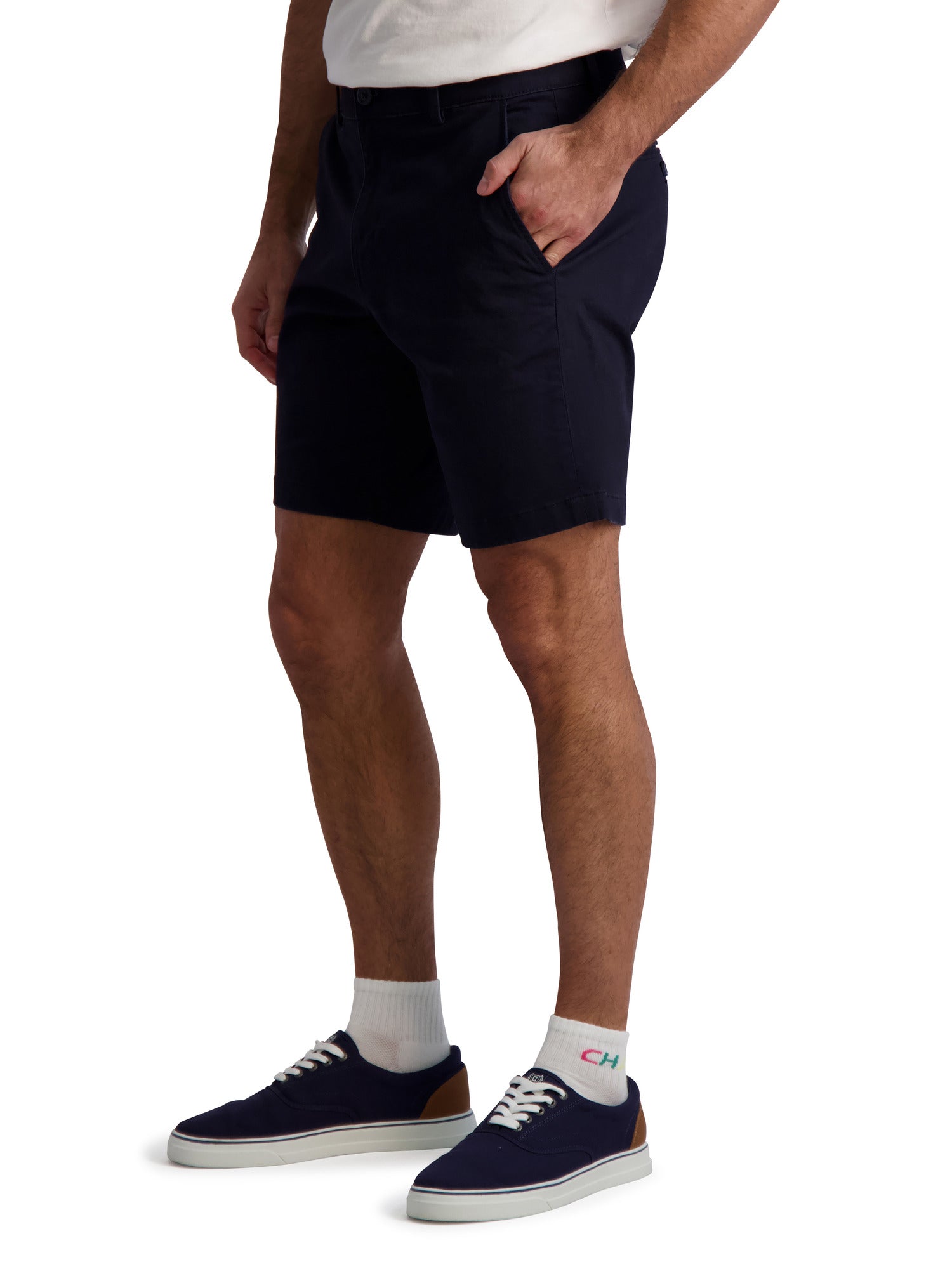 Chap's Men's 9 Flat Front Stretch Twill Short - Image 4
