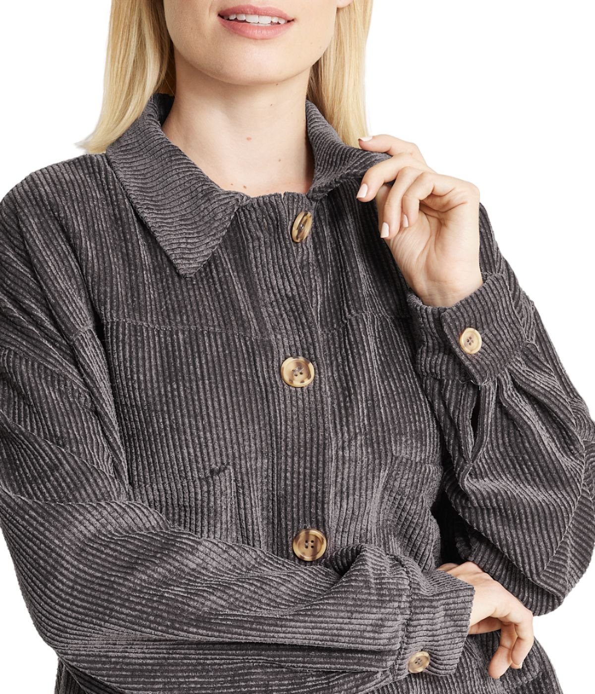 Velvet Corduroy Shacket - Image 4