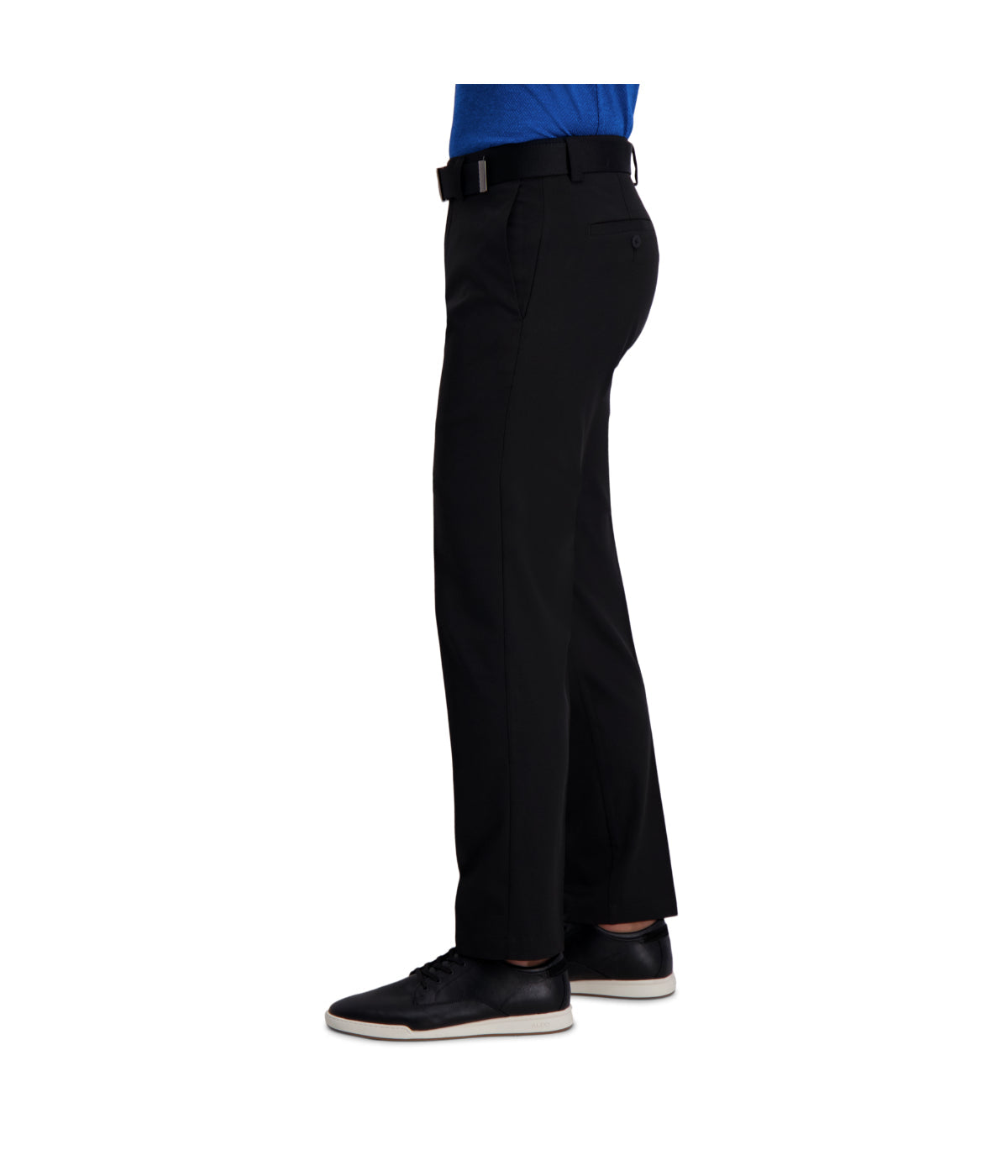 Haggar Men's Cool Right Performance Flex Pant-Straight Fit Black - Image 3