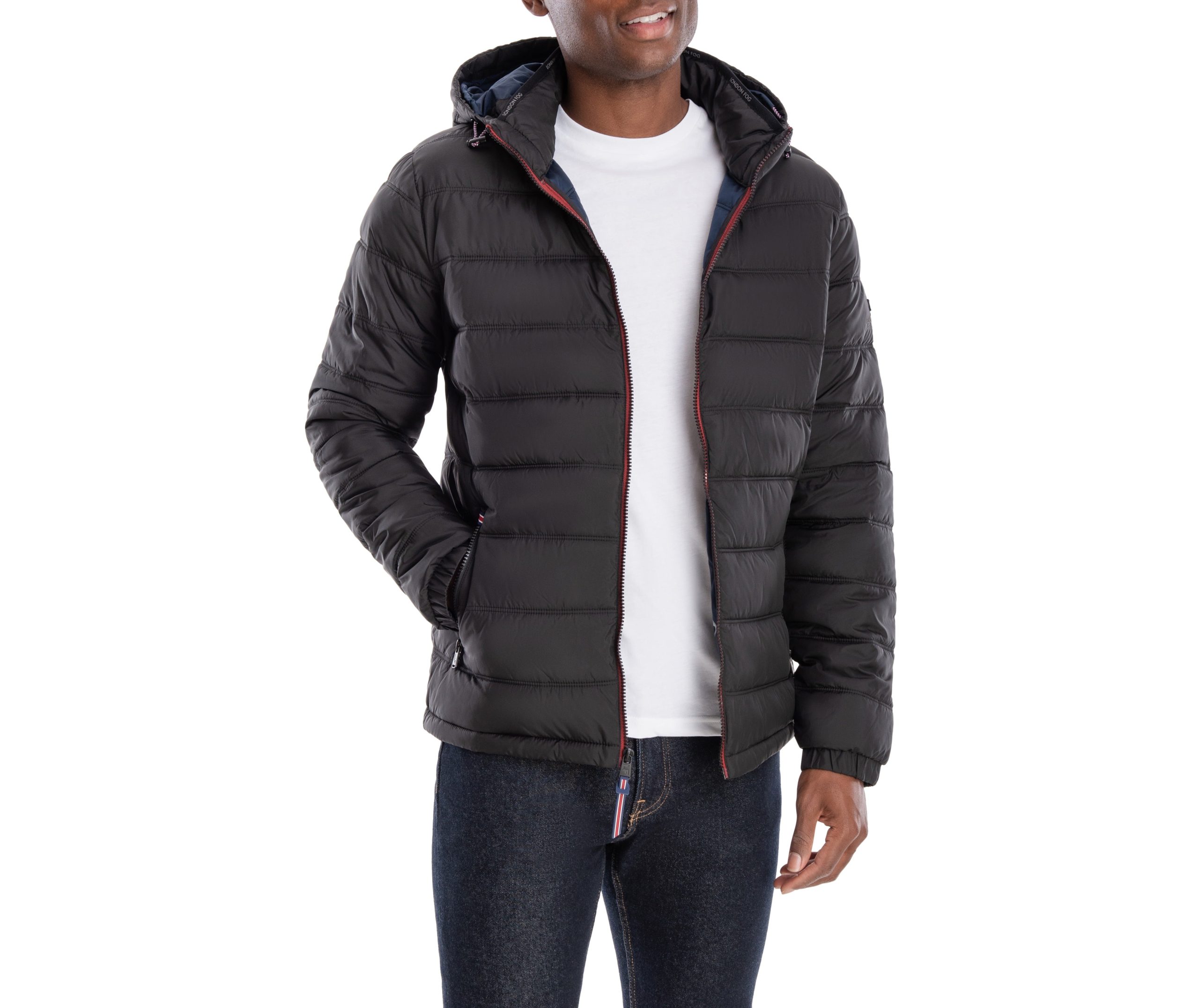 Qulited Hooded Packable Puffer Black - Image 3