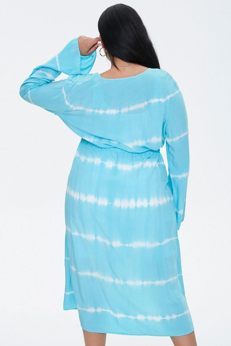 Plus Size Tie-Dye Kimono - Image 3