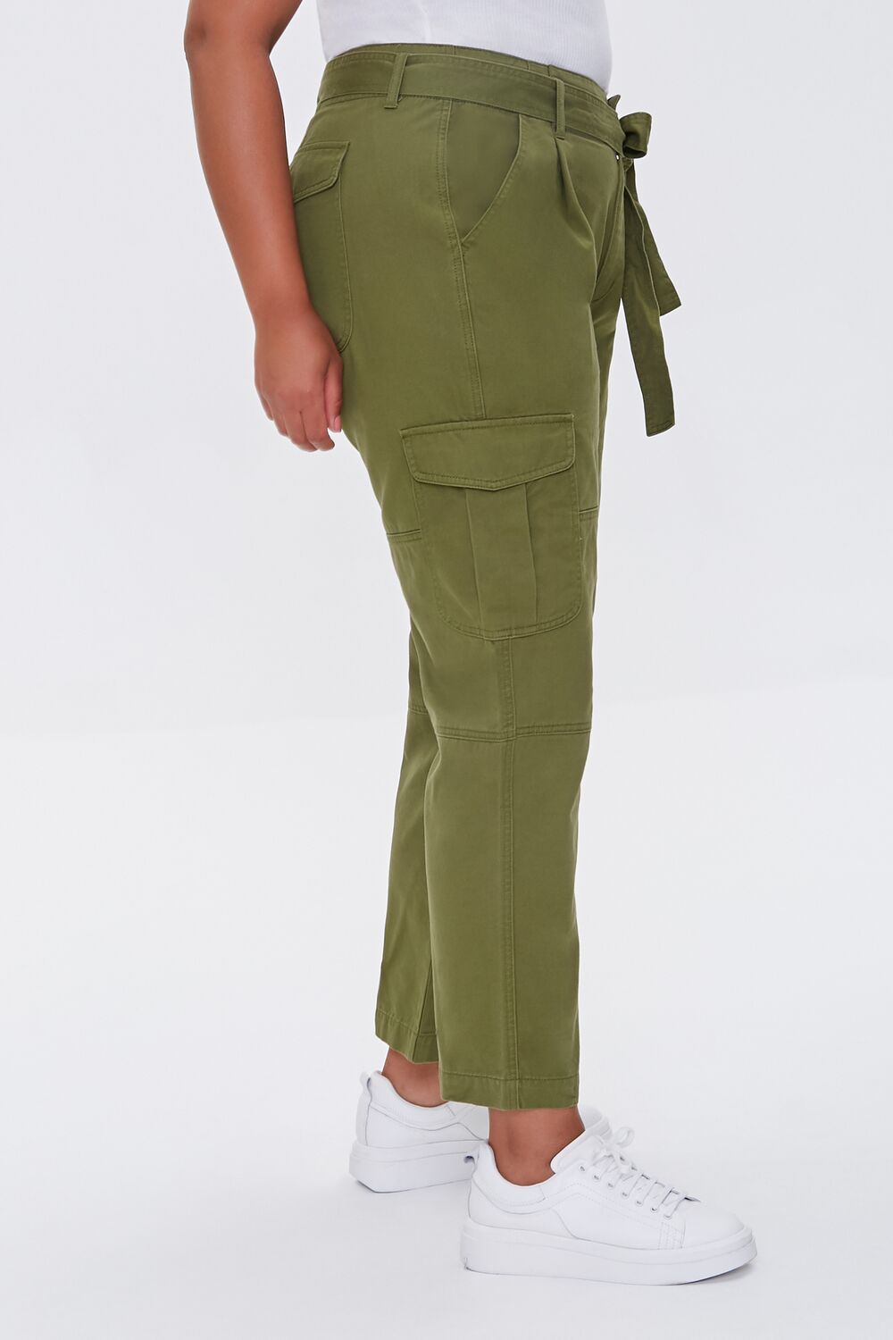 Plus Size Ankle Cargo Pants - Image 3