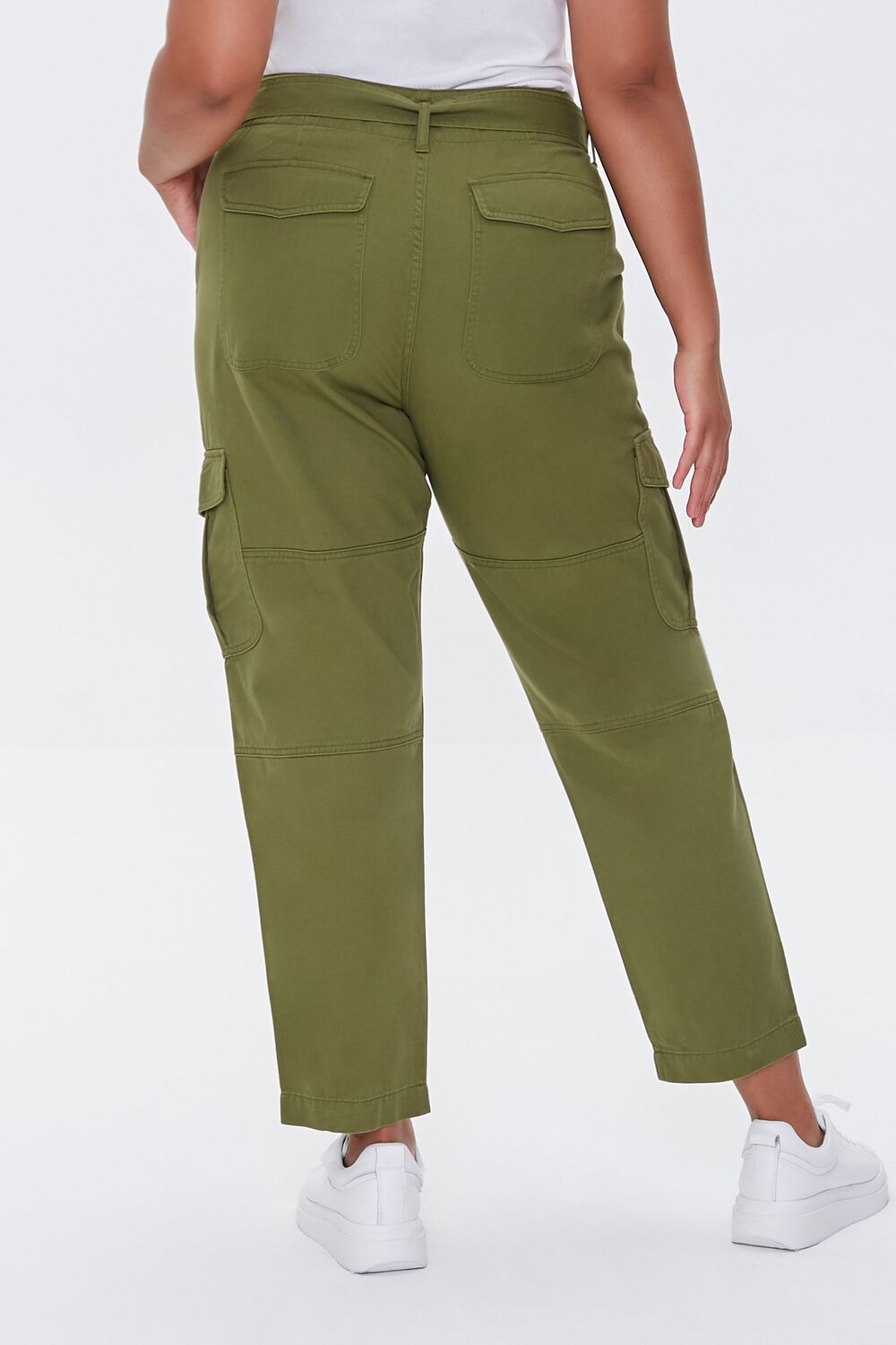 Plus Size Ankle Cargo Pants - Image 4
