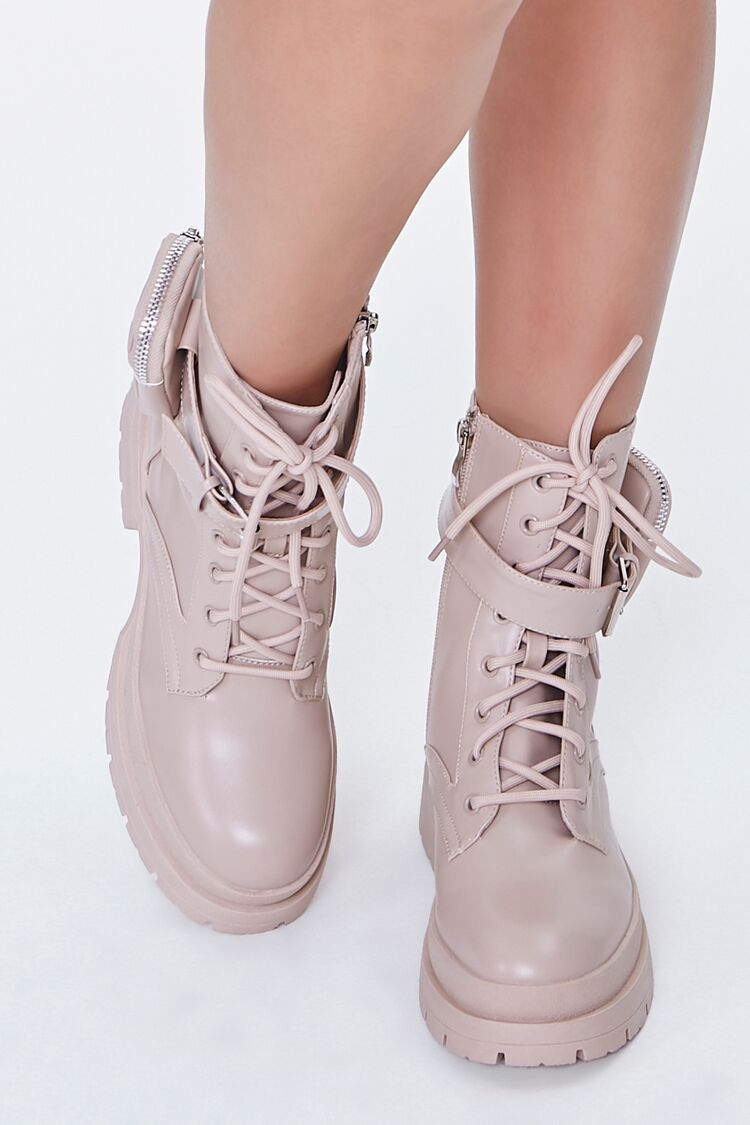 Coin Purse Lace-Up Combat Boots - Image 8