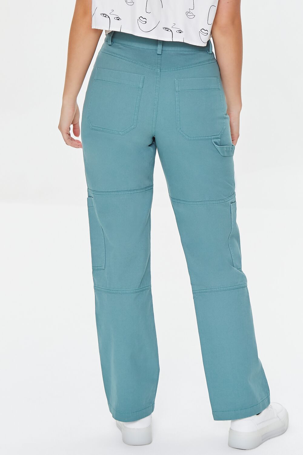 Twill High-Rise Pants - Image 4