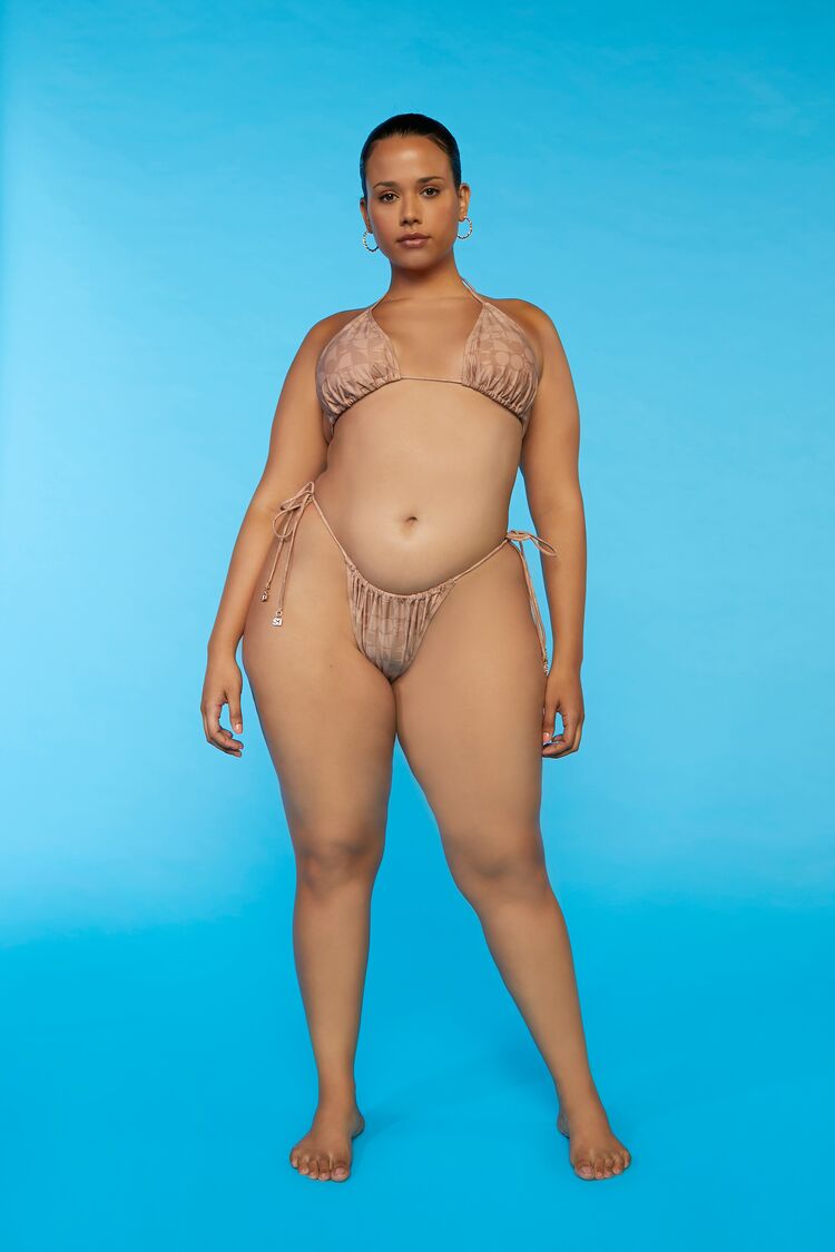 Plus Size Sports Illustrated Geo Print Bikini Bottoms - Image 5