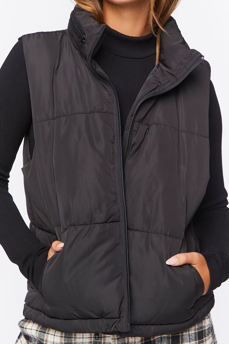 Zip-Up Puffer Vest - Image 5