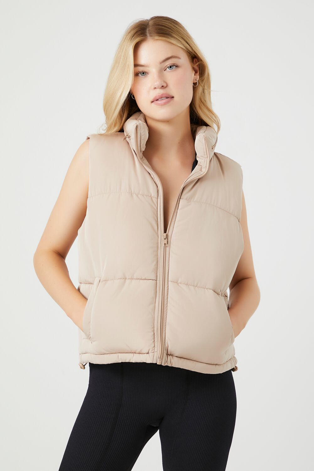 Zip-Up Puffer Vest - Image 11