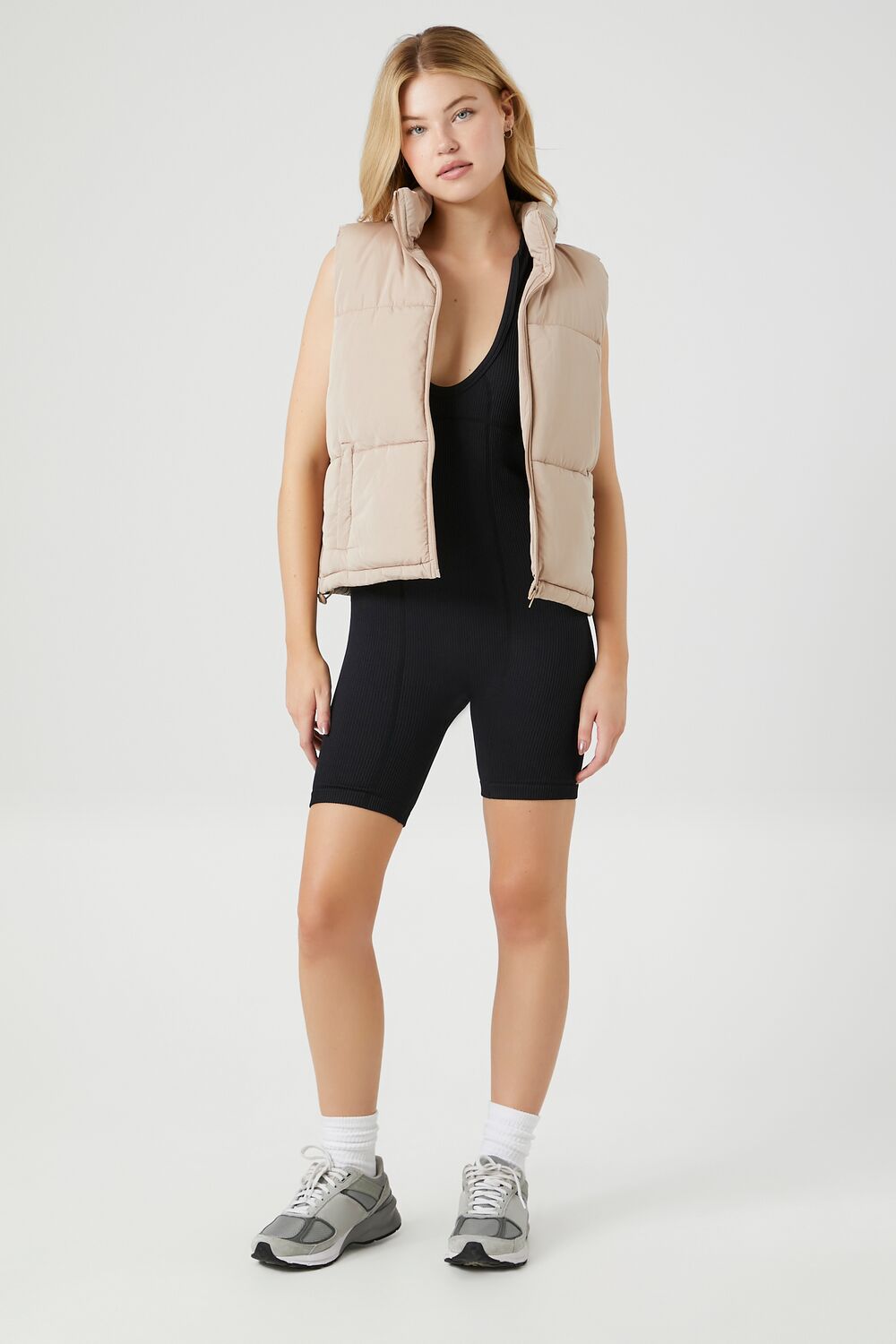 Zip-Up Puffer Vest - Image 14