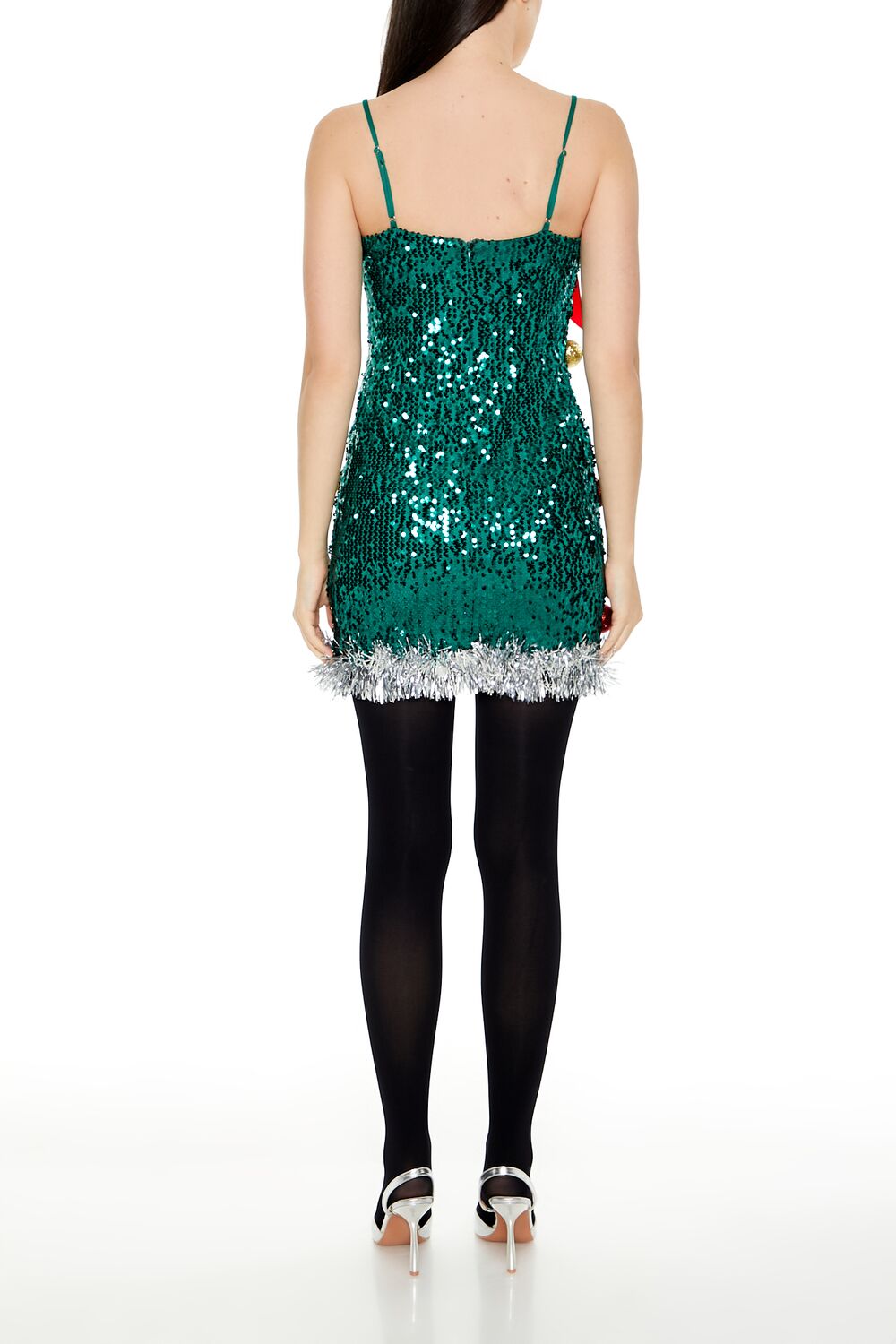 Sequin Christmas Tree Dress - Image 4
