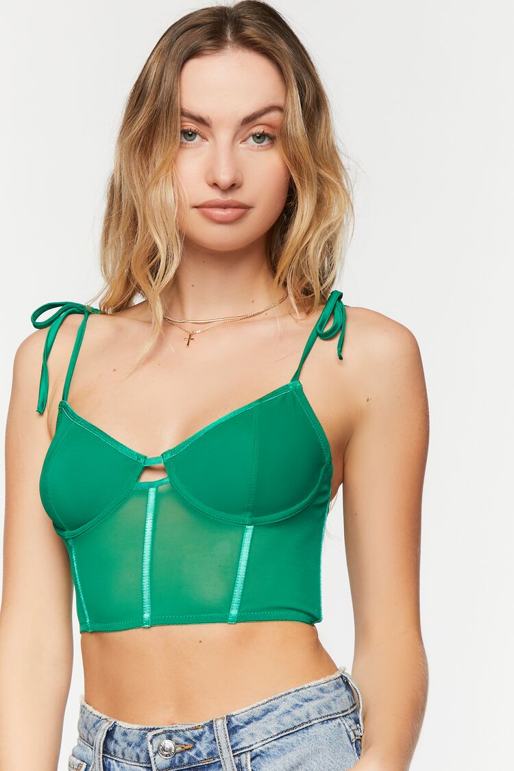 Mesh Tie-Strap Bustier - Image 6