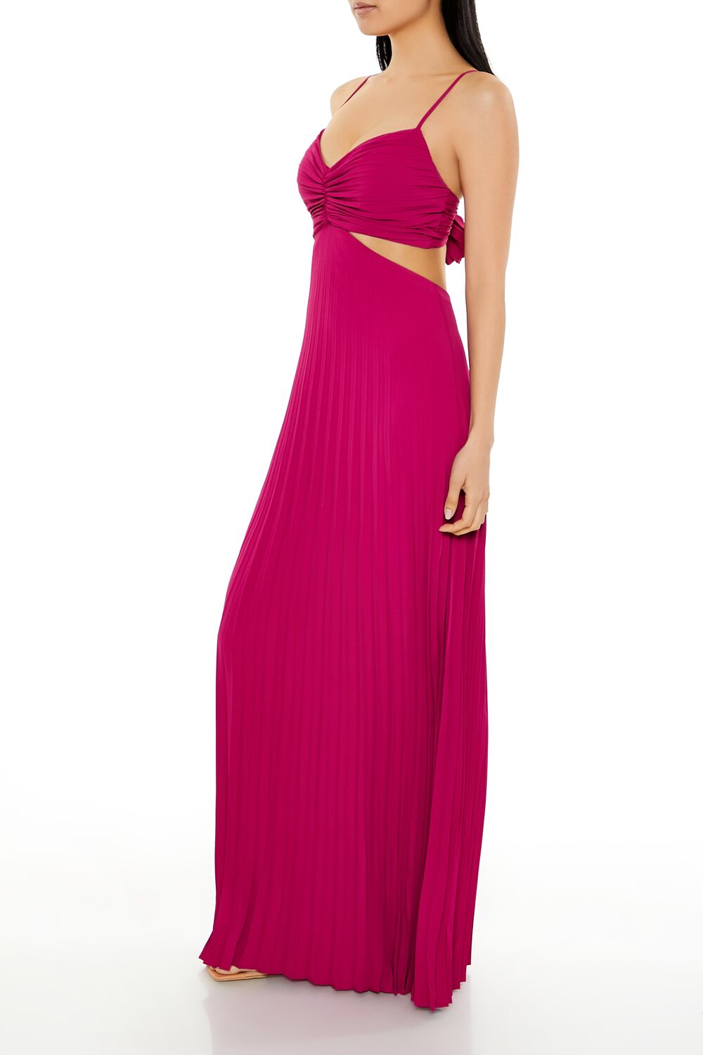 Pleated Cutout Maxi Dress - Image 3