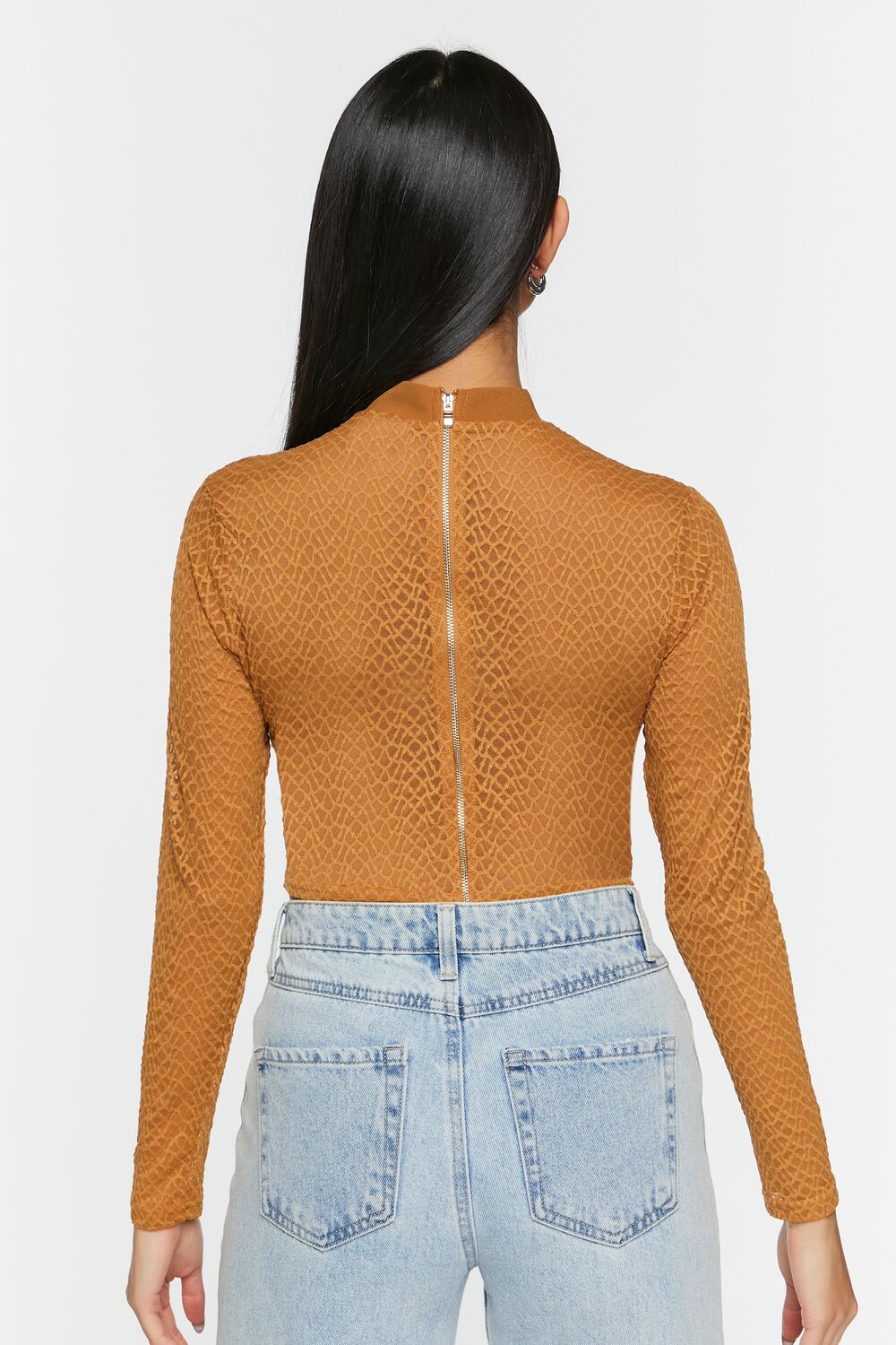 Netted Mesh Bustier Top - Image 8