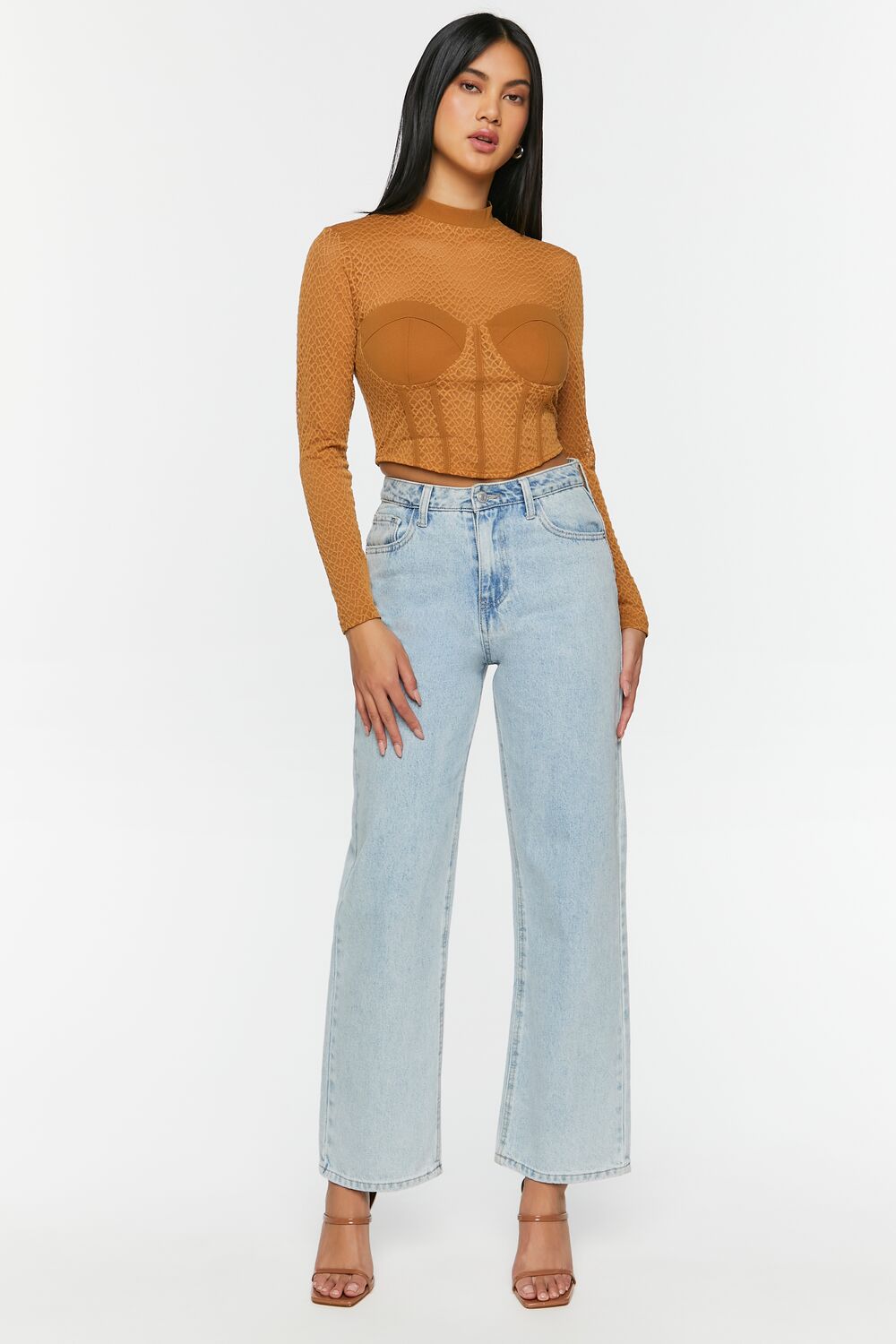 Netted Mesh Bustier Top - Image 9