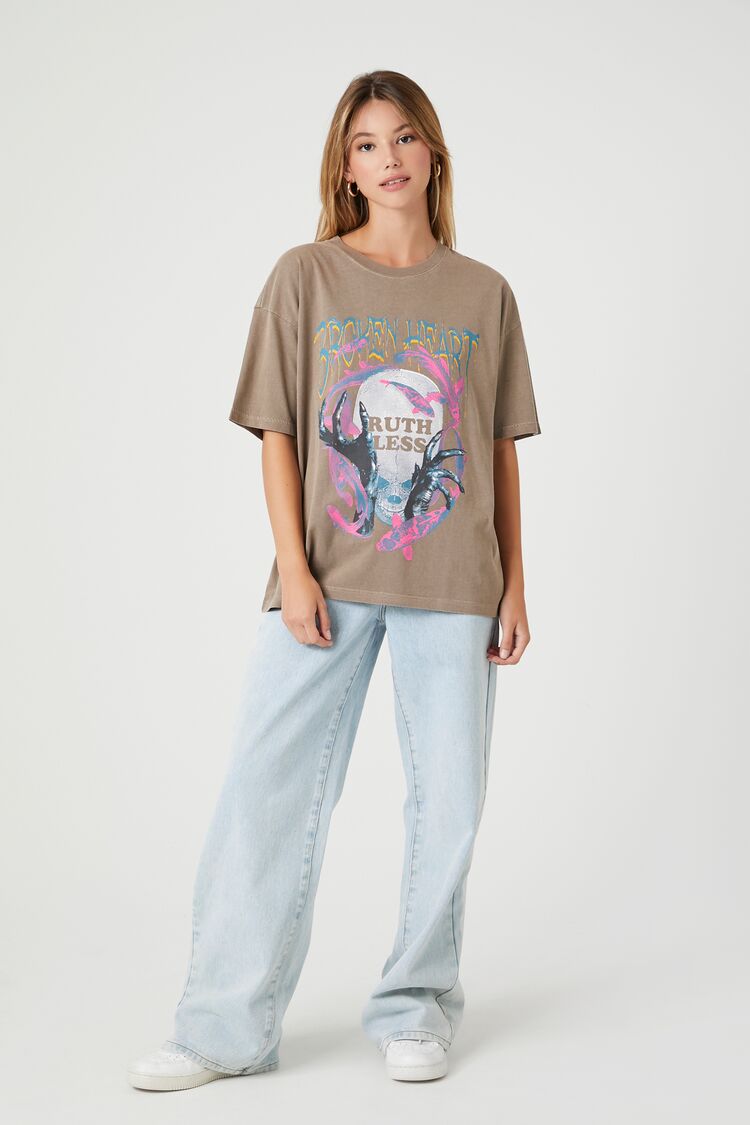 Broken Heart Oversized Graphic Tee - Image 4