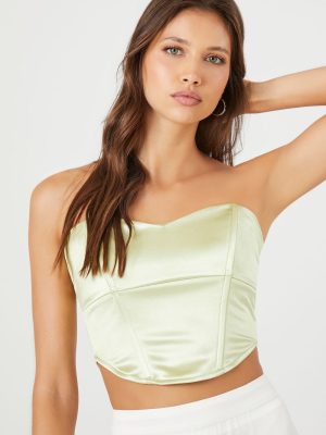 Metallic Cropped Tube Top