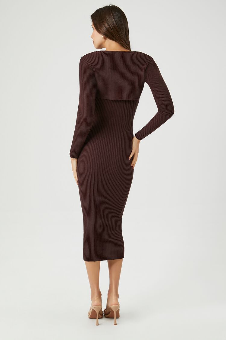 Midi Dress & Shrug Sweater Set - Image 8