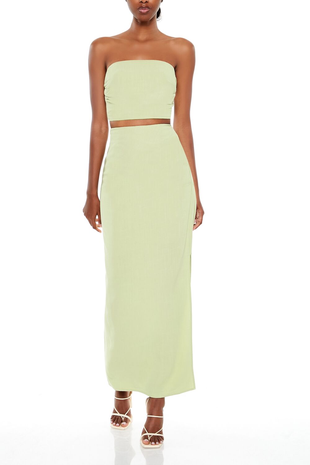 Tube Crop Top & Maxi Skirt Set - Image 2