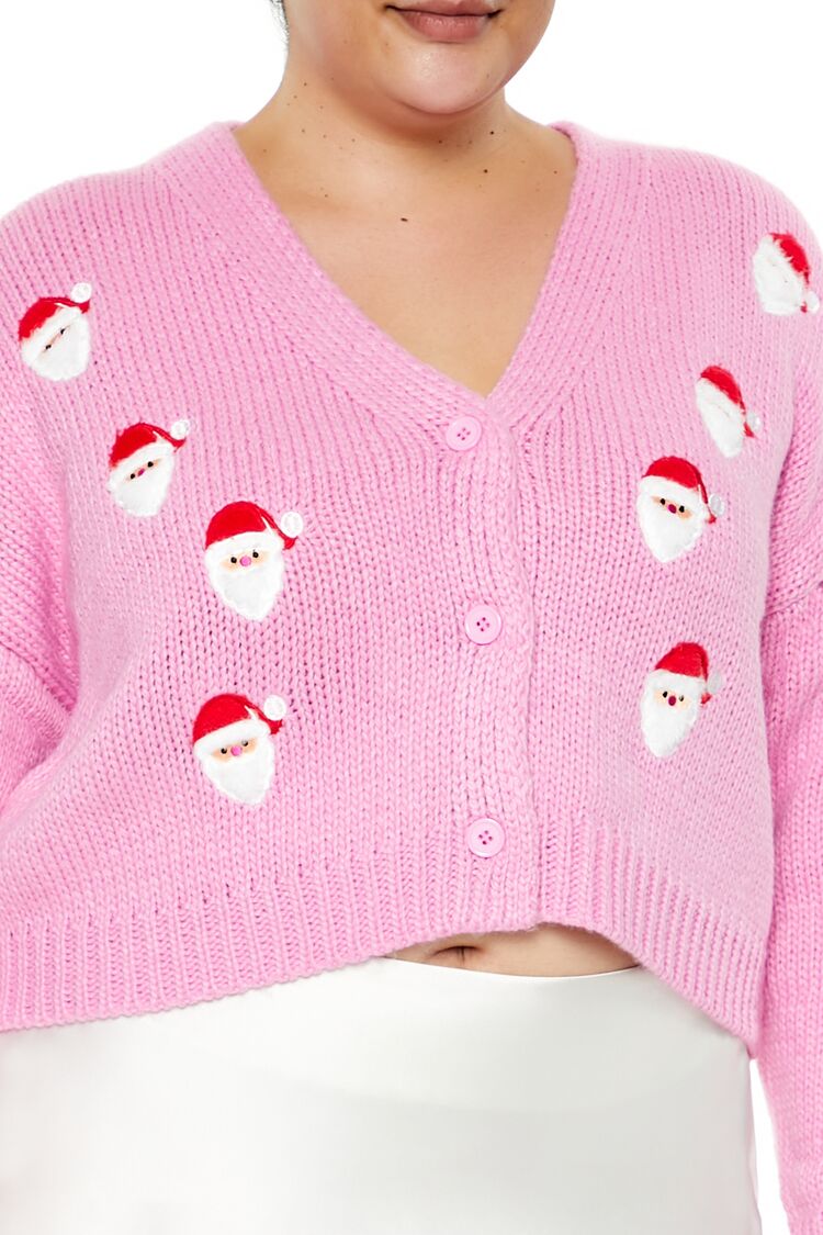 Plus Size Santa Cardigan Sweater - Image 3