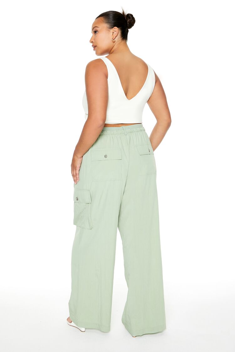 Plus Size Straight-Leg Cargo Joggers - Image 3