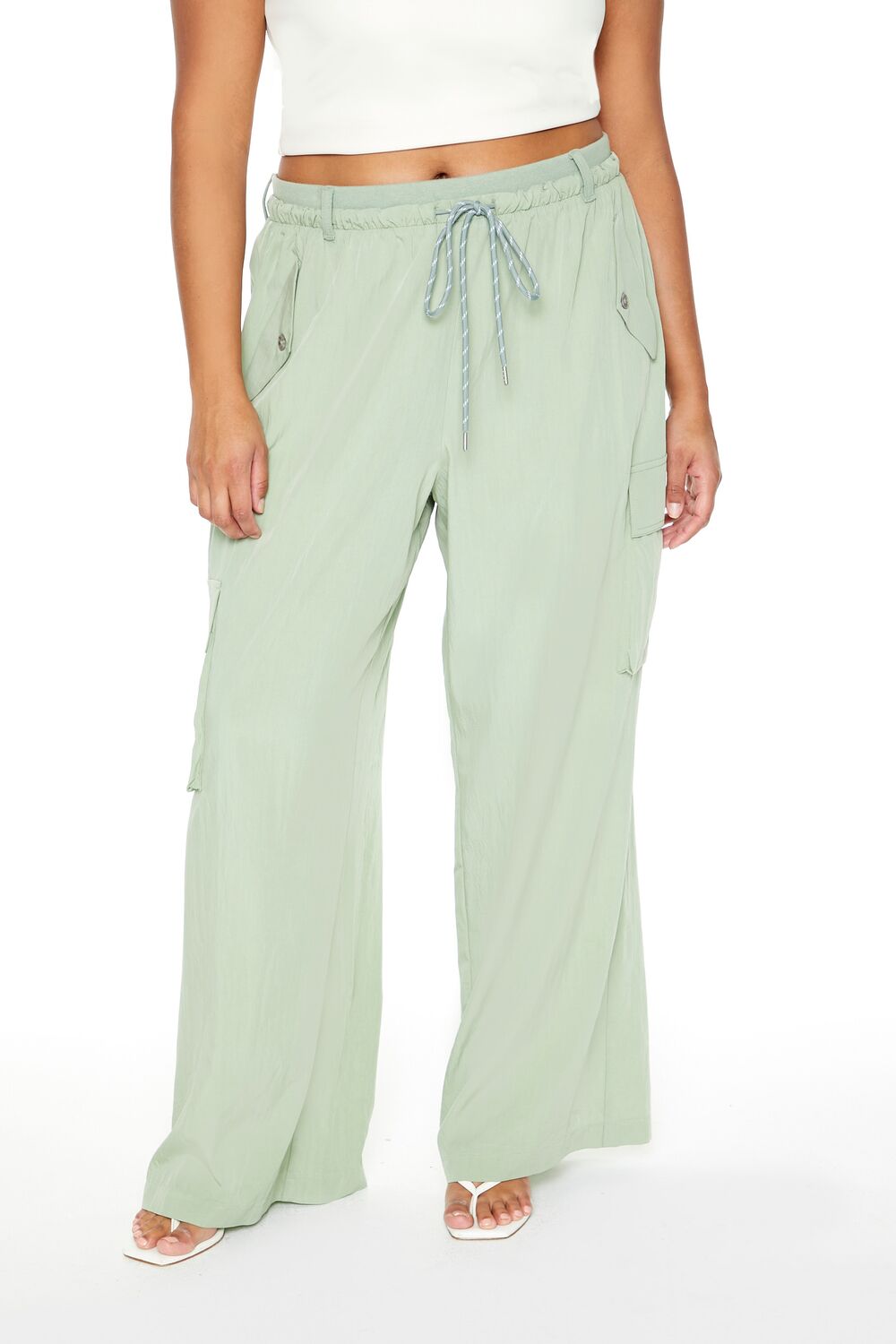 Plus Size Straight-Leg Cargo Joggers - Image 4