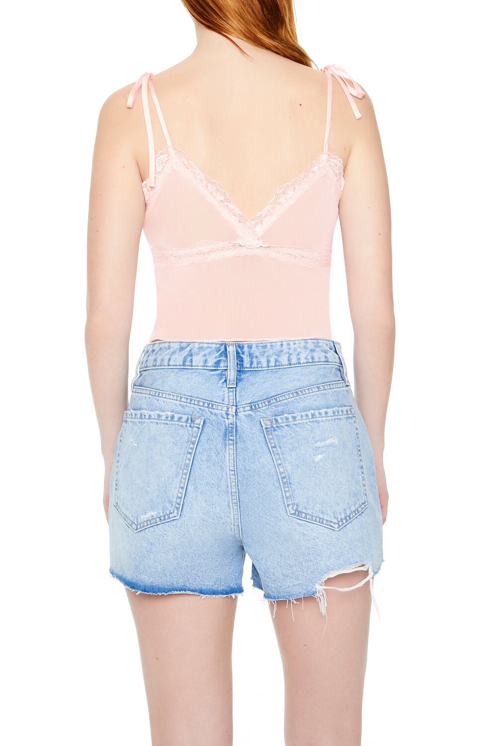 Mesh & Lace Tie-Strap Cami - Image 8