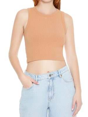 Cropped Cutout Tie-Back Tank Top