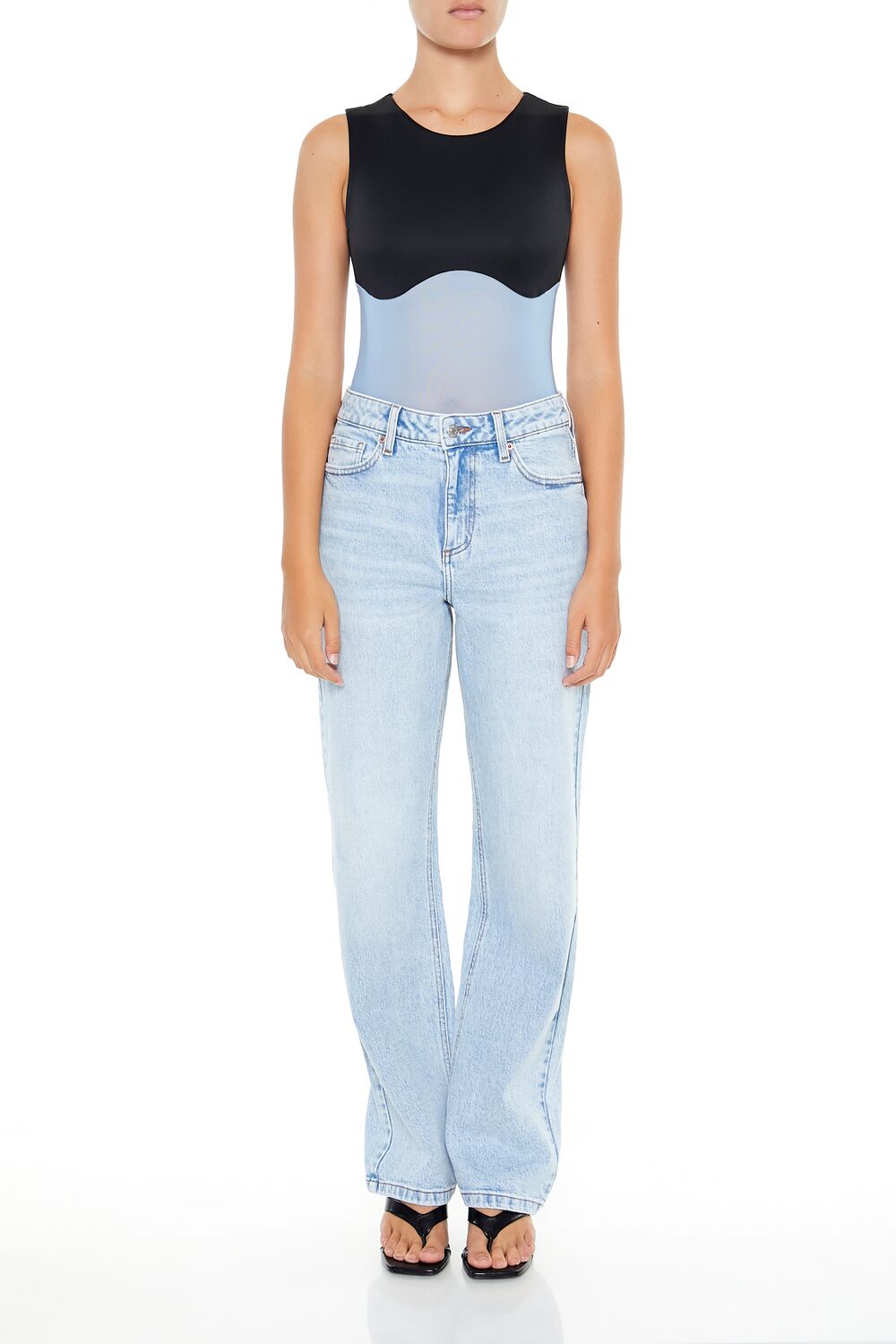 Contour Sculpt Colorblock Bodysuit