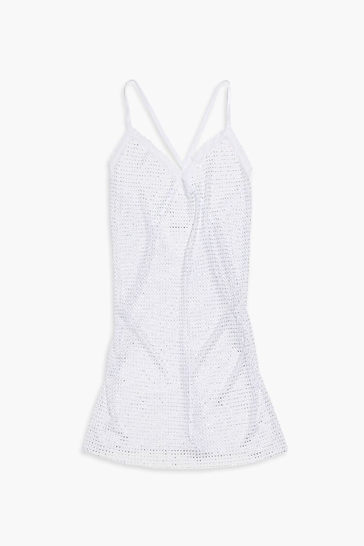 Plus Size Sequin Lingerie Slip Dress