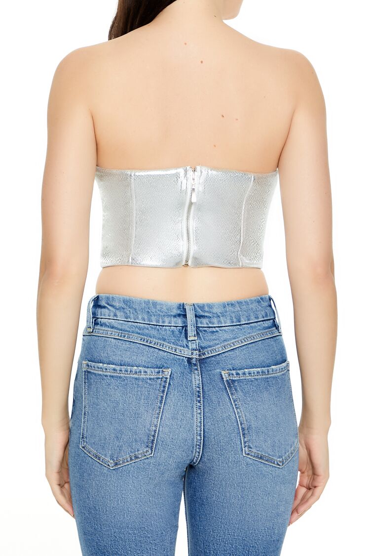 Metallic Bustier Tube Top - Image 5