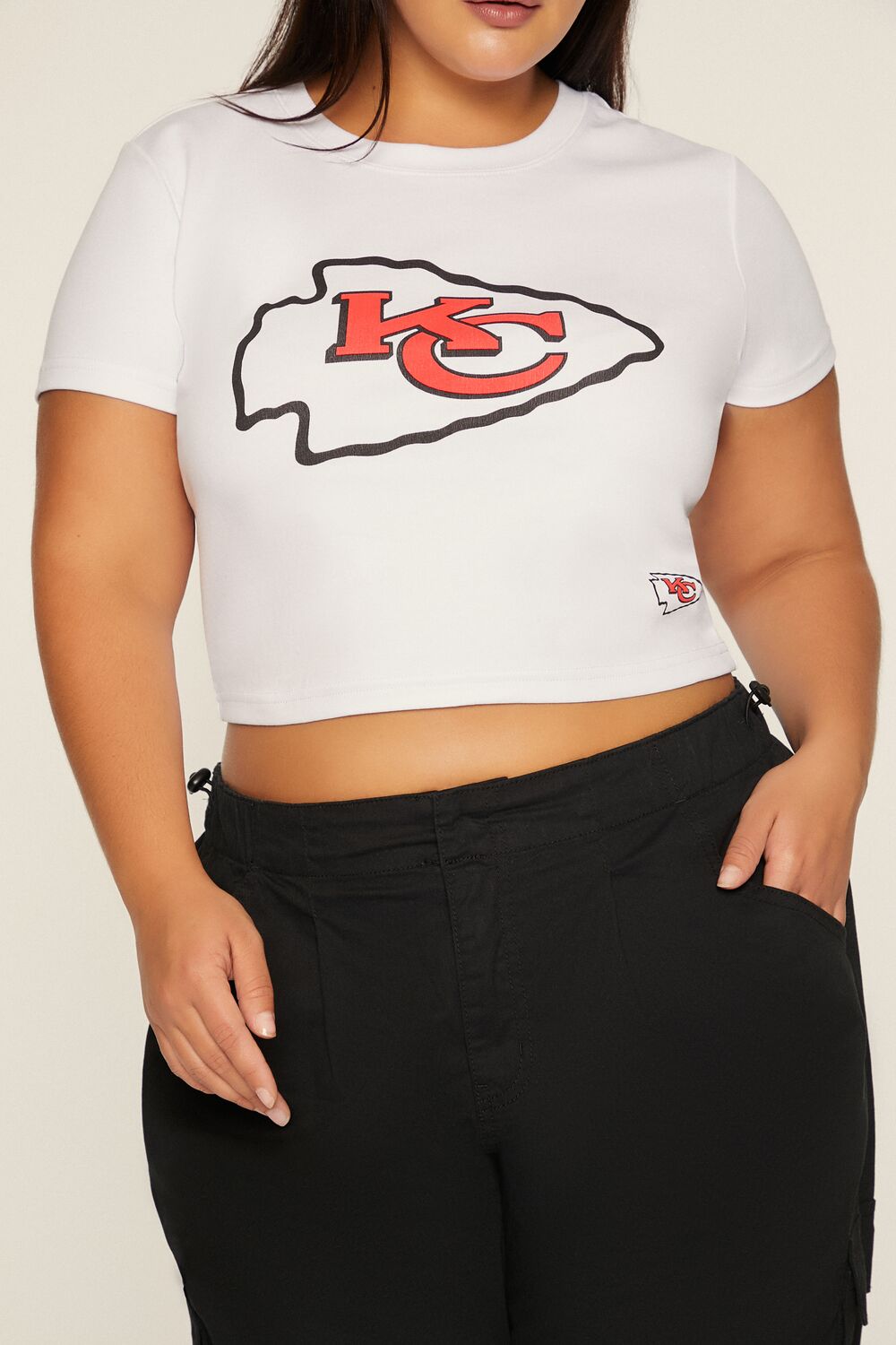 Plus Size Kansas City Chiefs Baby Tee - Image 3