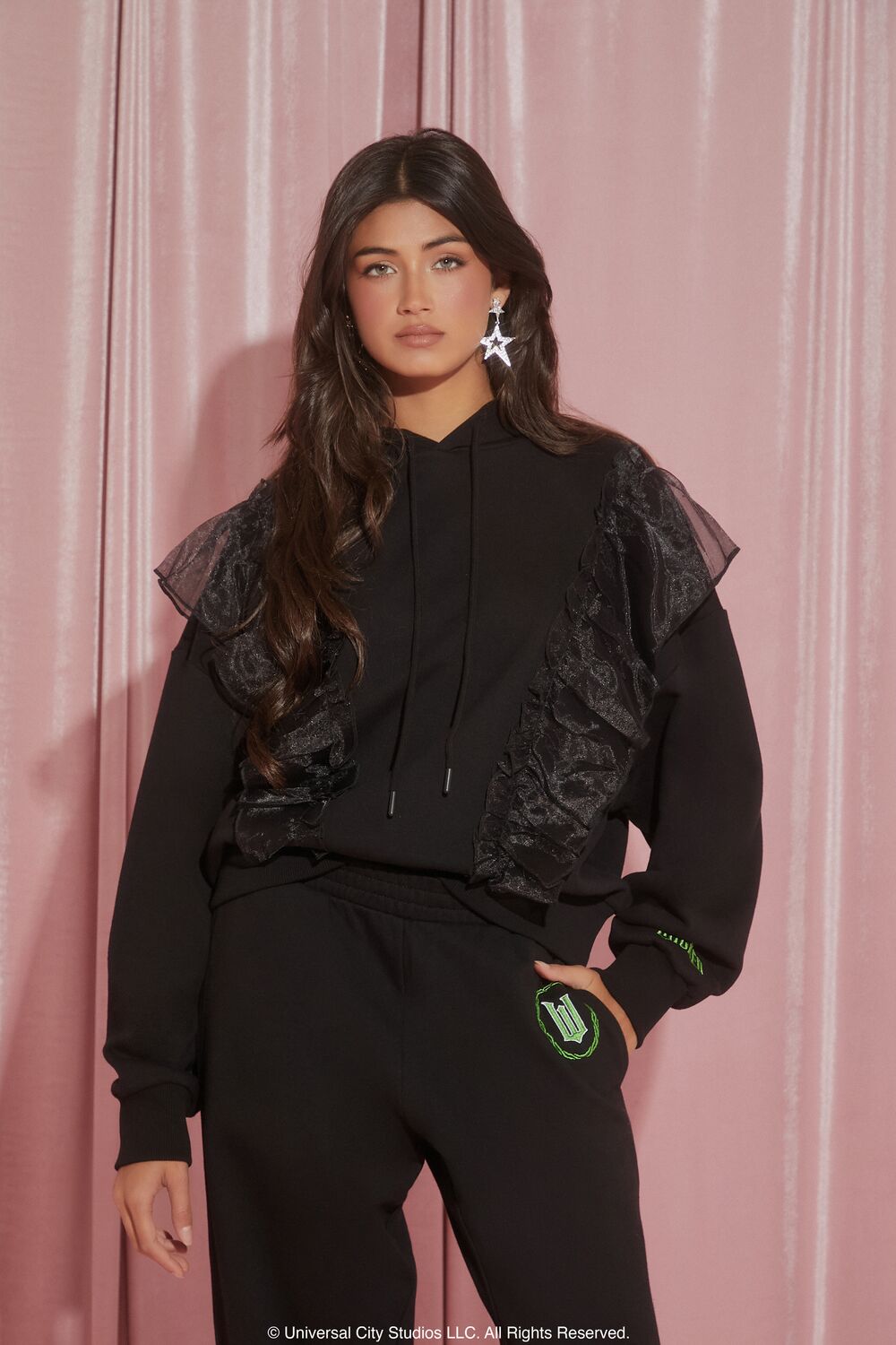 Wicked Witch Ruffle Hoodie