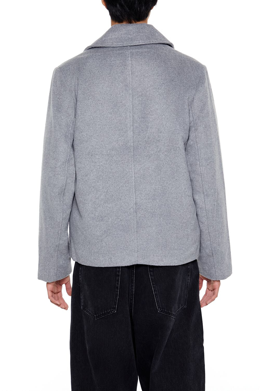 Notched Double-Breasted Coat - Image 4