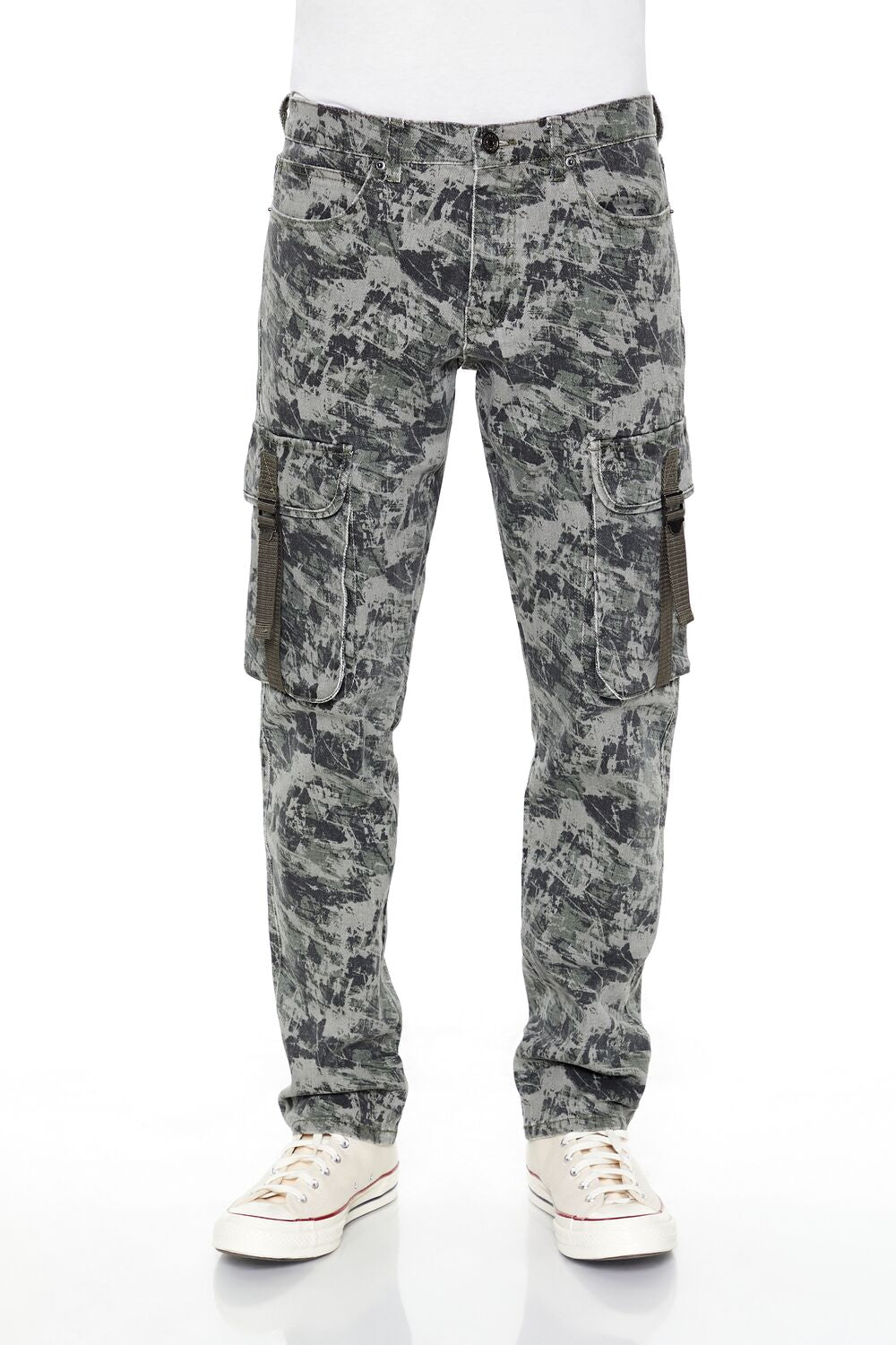 Camo Drawstring Cargo Pants - Image 2