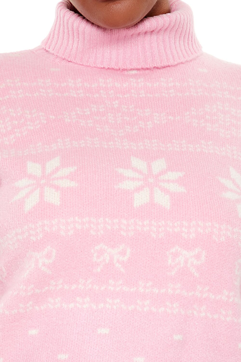 Plus Size Turtleneck Fair Isle Sweater - Image 3