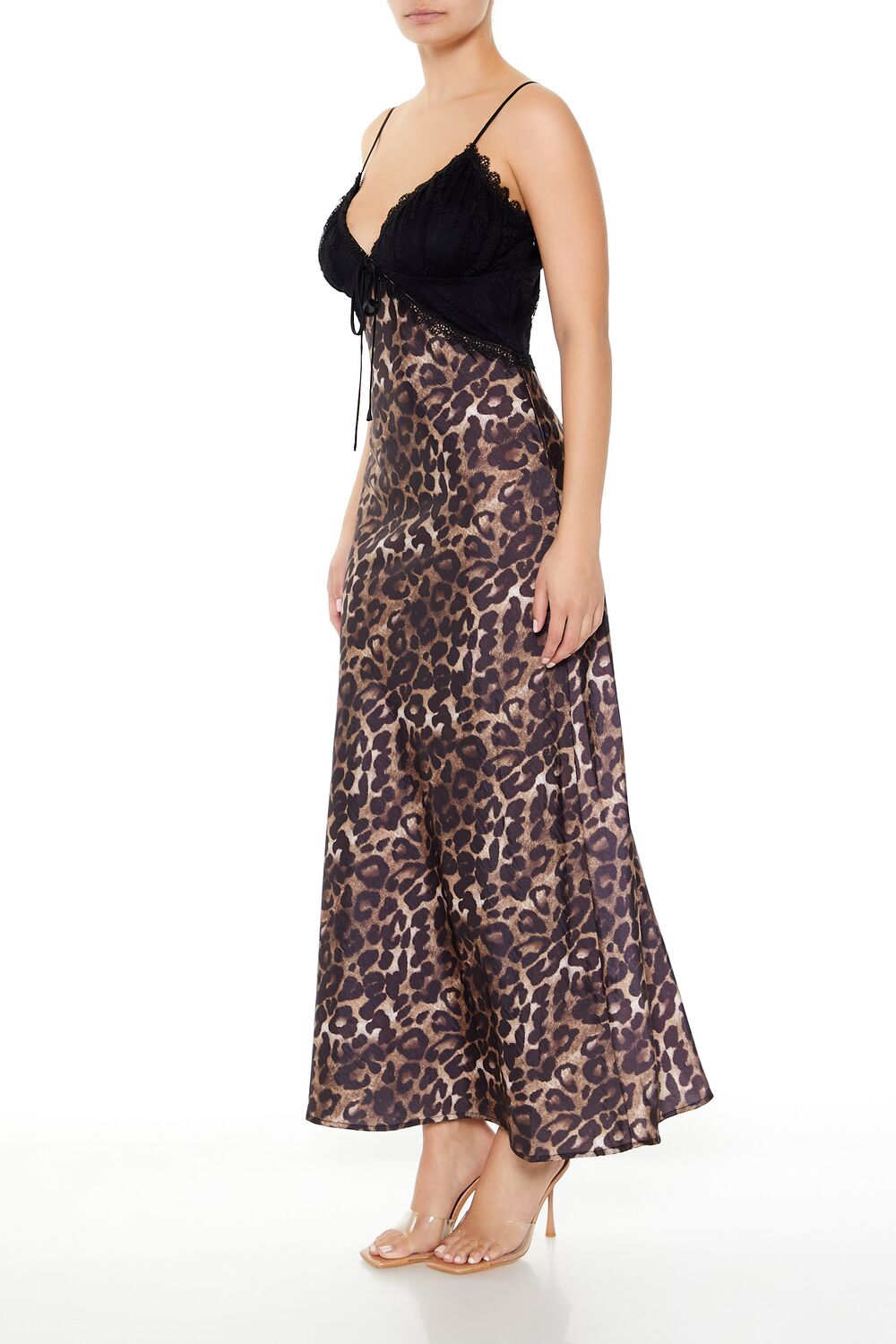 Leopard Combo Maxi Slip Dress - Image 3